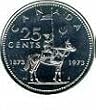 1973 Quarter Commemorating the 100th Anniversary of the Royal Canadian Mounted Police RCMP