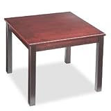 5100 Series Wood Corner Table Mahogany