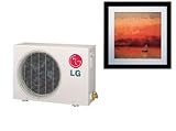 11 000 BTU Single Zone Picture Cool Heat Pump Ductless Split System with Customizable Art Panel R-410A Refrigerant and Wireless Remote Control LAN126HNP Indoor LAU126HNP Outdoor