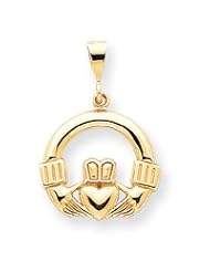 14k Gold Claddagh Pendant