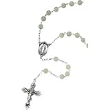 Mint Green Jade and Sterling Silver Rosary