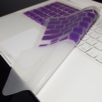 Topcase Purple Keyboard Silicone Skin Cover with the Palm Rest Area for Macbook 13″ Unibody A1342 Including Free Mouse Pad