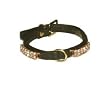 Black Soft Italian Leather Swarovski Crystal "Mini Starlite" Dog Collar (8") Black Soft Italian Leather Swarovski Crystal "Mini Starlite" Dog Collar (8")