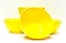 Mintra Unbreakable Plastic Bowl, YELLOW 4pk - Large, 1.8L, 60oz, 7.75inW x 3.25inH - (Part Of A Set) - Salad, Snacks, Breakfast Cereal, Fruit, Popcorn, Soup, Colorful, Shatterproof, BPA Free