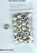 Gallant Hand: Skull Counters - Ivory (25) - Bag of 25 Bead Counters