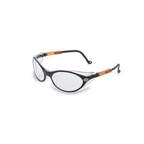 Harley Davidson HD100 Series Safety Eyewear - Case of 12 - Silver Frame - Blue Mirror Lens