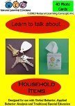 Learn to Talk About Household Items PLUS Data Sheets