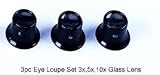 3x 5x 10x Eye Loupes Jewelers Stamp Coin Magnifiers ,tool