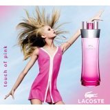 TOUCH OF PINK by Lacoste – EAU DE TOILETTE SPRAY 3 OZ & BODY LOTION 5 OZ FOR WOMEN