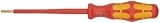 Wera Kraftform Plus 160 i VDE Insulated Slotted 1/8 Professional Screwdriver, 4 Shaft Length