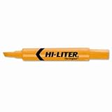 HI-LITER Desk Style Highlighter, Chisel Tip, Yellow Ink, 12/Pack