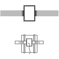 Audiosource Construction Bracket In Wall 8 Inch Mount Ultra-Sturdy Molded ABS Plastic New
