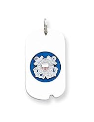 Sterling Silver US Coast Guard Dog Tag