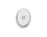 23k Rhodium Electroplated Tie Clip