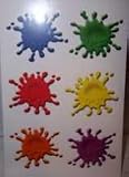 6 Paint Ball Splats Stickers