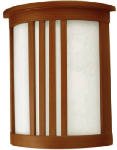 American Fluorescent MIS213KECT Two-Light 13-Watt 11-Inch, Oak Veneer Mission Sconce Light Fixture