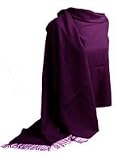 Dark Purple Pashmina Shawl/ Stole / Wrap