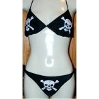 Jolly Roger Skull & Crossbones String Bikini Pirate