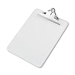 Saunders Plastic Clipboard with High Capacity Clip, Clear, Letter Size, 8.5 Inches x 12 Inches, 1 Clipboard (21803)