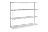 Nexel Stainless Steel Wire Shelving 72W X 18D X 63H