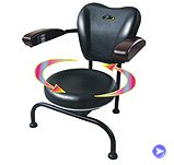 The Circulator Hula Chair -- Multi Speed Electrically Driven Massage Chair - Put yourself in sync with Nature's Cyclical Rhythms