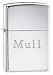 High Polish Chrome Engraved Zippo Lighter - Mull