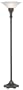 Hexagonal Alabaster Shade Torchiere Floor Lamp