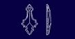 Gothic 30% Lead Crystal 63 mm - 2.5" inch #904-63 Set of 10pc