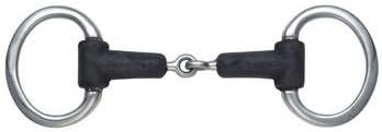 Professional Equine Rubber Covered Jointed Eggbutt 5.5" Snaffle Horse Bit 35431A