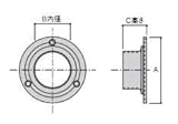 ★石川技研　ICSパイプ用ソケット　クロームメッキ　25mm　パイプソケット