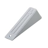 緑十字 ドアストッパー グレー 130×40(25)×30mm ゴム製 342021