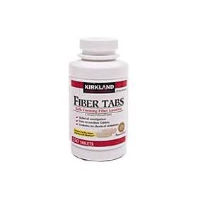 Kirkland Fiber Tabs - Helps Restore and Maintain Regularity & Relieve Constipation 360 Caplets (Compare with Fibercon)