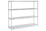 63'H Nexel Chrome Wire Shelving - 54'W X 14'D