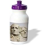 VWPics National Parks - Closeup of Presidents Washington & Jefferson.Mount Rushmore National Park, South Dakota - Water Bottles