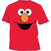 Sesame Street Elmo Face Red Tee T-Shirt