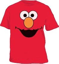 Sesame Street Elmo Face Red Tee T-Shirt