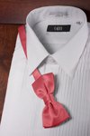 Tuxedo Bowtie - Bubble Gum Color, Pre-Tied