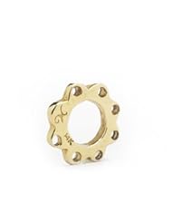 Novobeads Precious Gold Charm in 14Kt Gold - Made in the USA - Fits Pandora and Other European Bead Bracelets