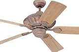 Monte Carlo Ceiling Fan 5CZ52OC Cozumel Fan - Old Chicago Outdoor WET Indoor Fans 52 Blades