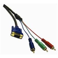 Cables To Go 29640 Ultima HD15 to RCA HDTV Component Video Breakout Cable (3 Feet - Charcoal)