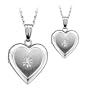 Mother and Daughter Diamond Accent Locket Set