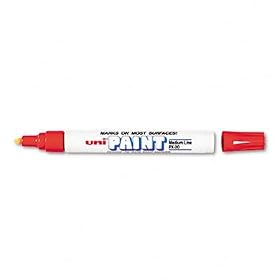 Sanford 63602 - uni-Paint Marker, Medium Point, Red-SAN63602