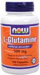 L-Glutamine by NOW Foods - Mental Fitness (500 mg - 120 Capsules)