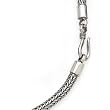 SILVER BALI NECKLACE 17" 4.5MM WITH HOOK CLASP