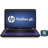HP Pavilion g6-1c54wm Intel Pentium B950 2.10GHz Notebook PC - 4GB RAM, 500GB HDD, 15.6" HD LED, SuperMulti DVD, Fast Ethernet, 802.11b/g/n, Webcam, 6-cell Li-Ion, Sweet Purple