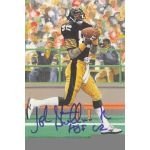 John Stallworth Autographed/Hand Signed Goal Line Art Card with HOF 02 Inscription
