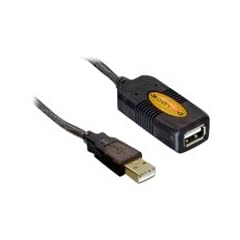 DELOCK Kabel USB 2.0 Verlaengerung, aktiv 10m