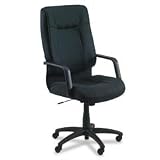 Alera ST41FA10B Stratus Series High-Back Swivel/Tilt Chair, Black Fabric