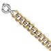 Sterling Silver 14k Double Link Lobster Bracelet - 7.25 Inch