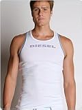 Diesel - Diesel Tecsnow Tank Top White/Turquoise